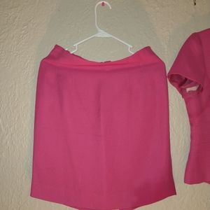 Pink skirt and shirt